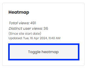 Moodle - Block Drawer - Heatmap Block - Toggle Heatmap